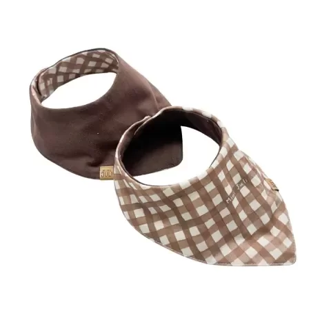 Producto - Babero Bandana Vichy Mocca