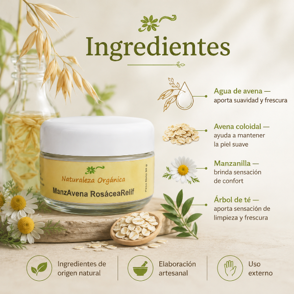 Producto - Pack 4 Cremas Naturales Manzanilla y Avena Piel Sensible ManzAvena 200 g - 2