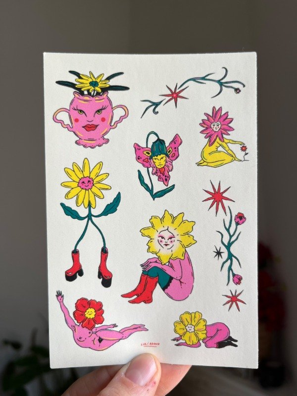 Producto - Stickers Flores