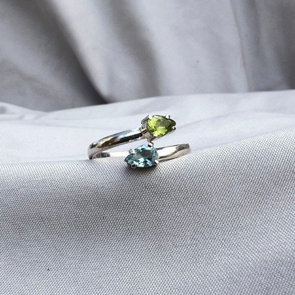 Producto - ANILLO PERIDOTO Y TOPACIO - 0