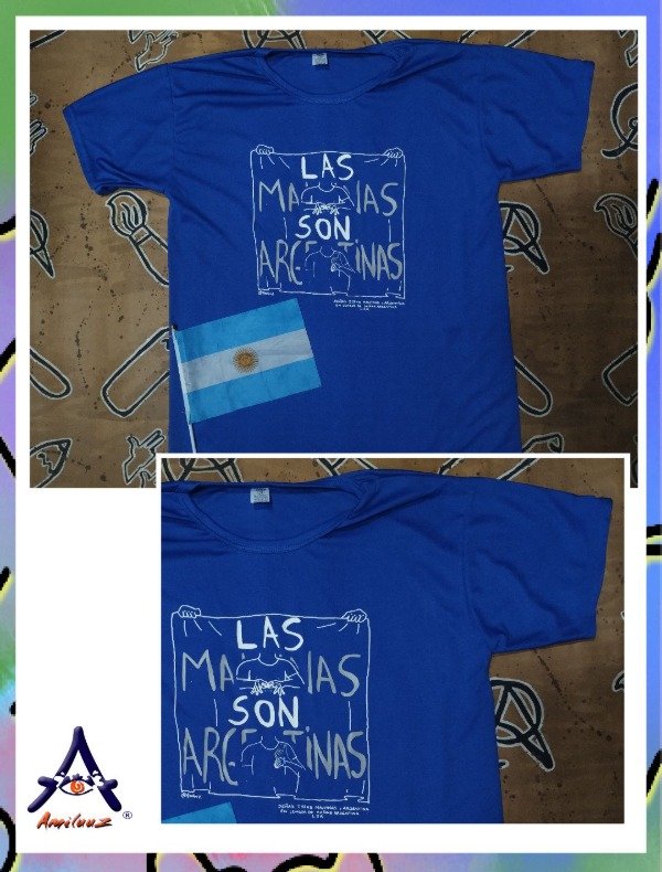 Producto - Remeras algodón unisex Malvinas  Arg - 9