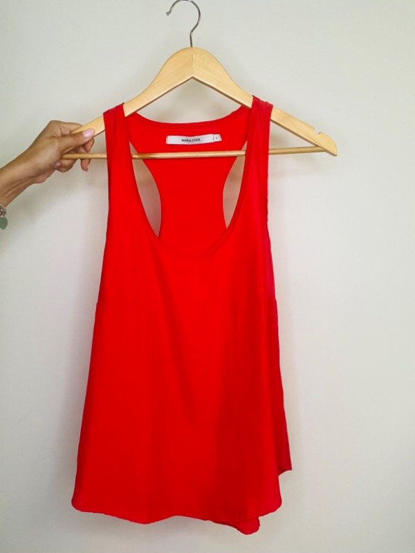 Musculosa Maria cher roja