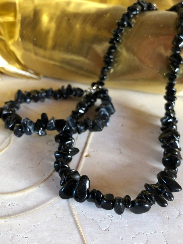 Producto - Promo Collar y pulsera onix negro