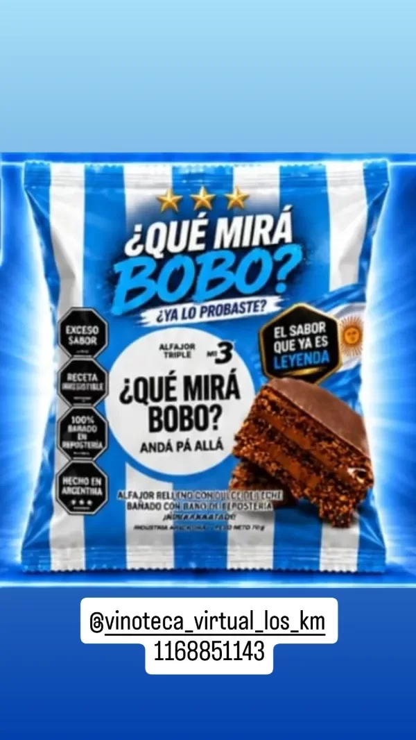 Producto - Alfajor Qué Miras Bobo