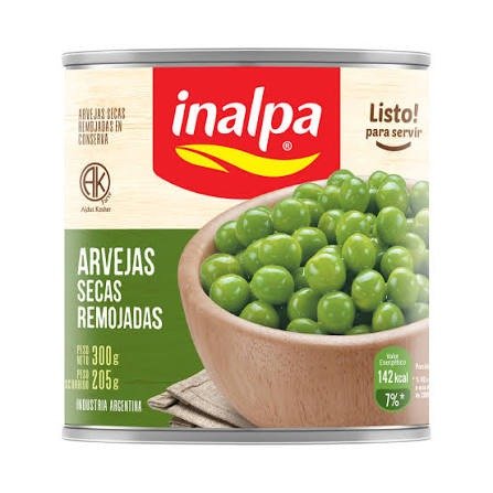 Producto - Arvejas Lata Inalpa 350gr mínimo 6unid.