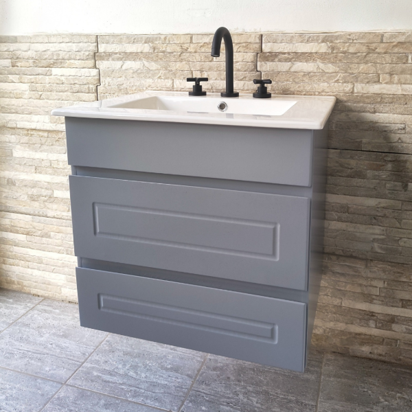 Producto - Vanitory de 60cm colgante gris