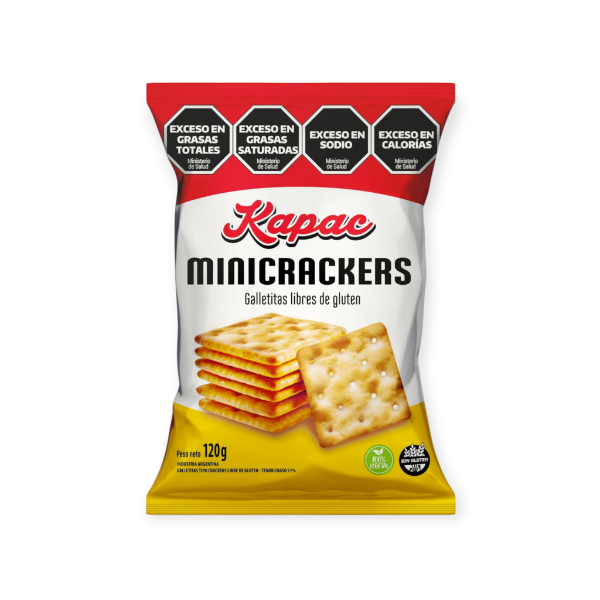 Producto - Minicrackers SIN GLUTEN Kapac 120gr