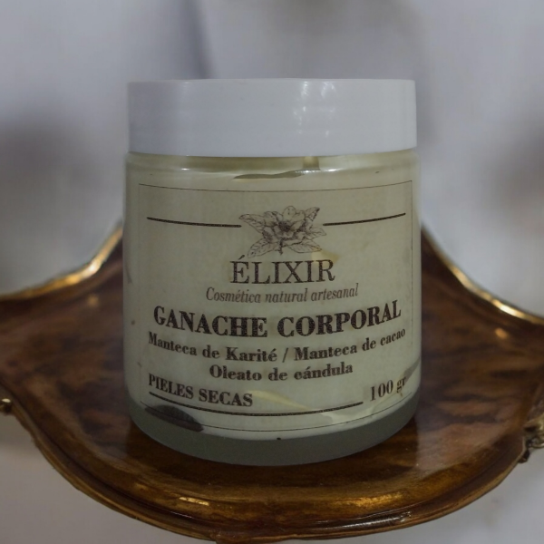 Producto - Ganache Corporal de caléndula/ pieles EXTRA - SECAS / CACAO