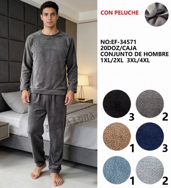Producto - Pijama polar soft hombre
