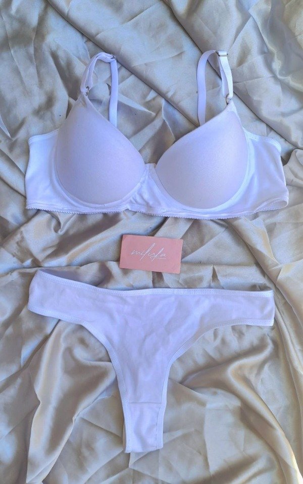 Producto - CONJUNTO TAZA SOFT DE ALGODON CON LYCRA Y VEDETINA BLANCO