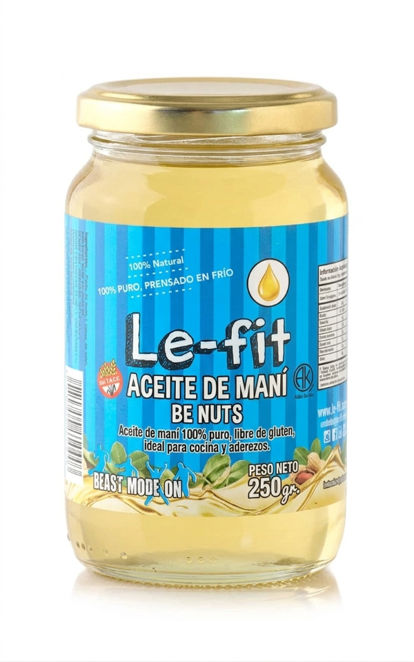Producto - Aceite De Mani Be Nuts Sin Gluten Le Fit 250 ml