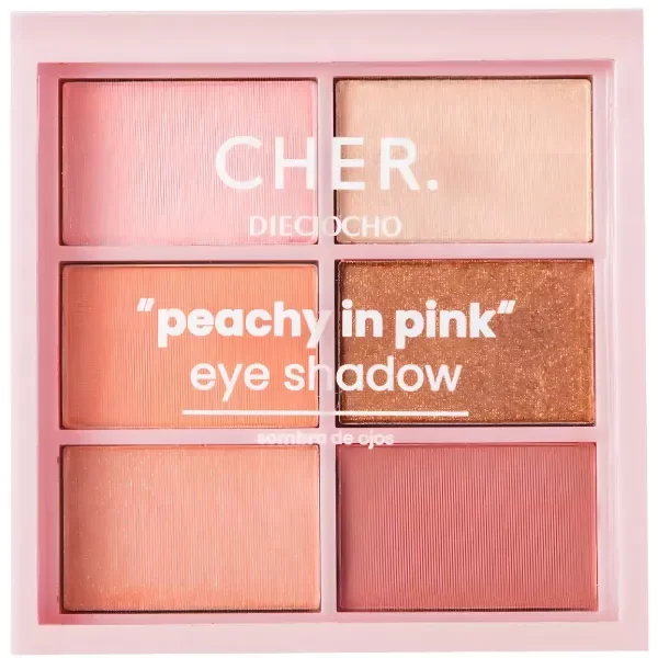 Producto - Paleta de Sombras Cher Dieciocho Peachy in Pink de 6 Colores