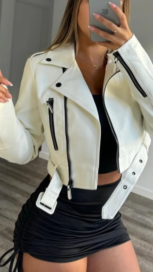 Producto - Chaqueta Ecocuero Cropped