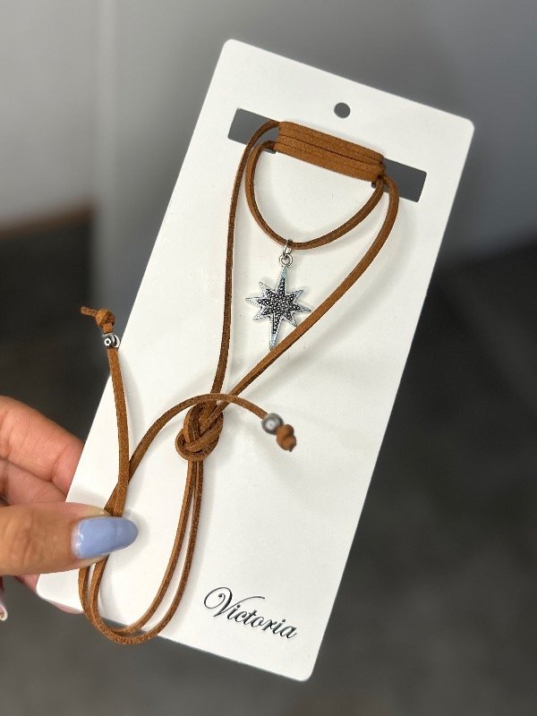 Producto - Choker marrón estre