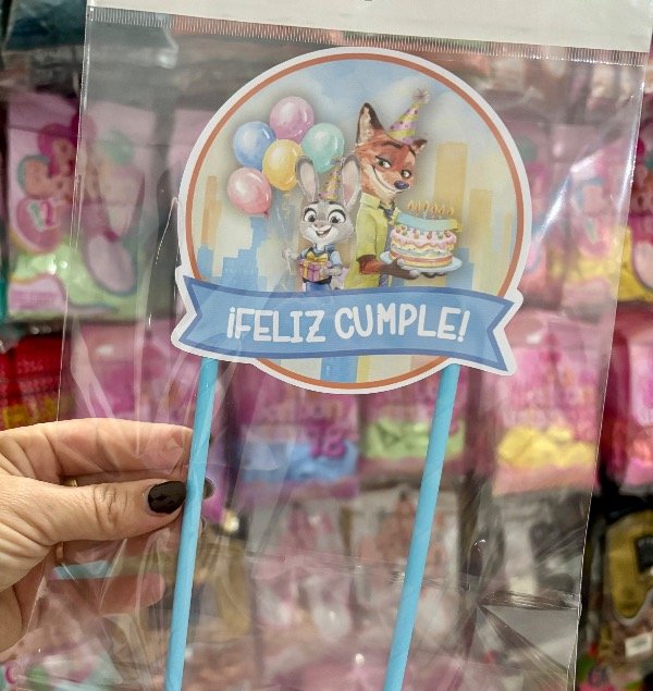 Producto - Topper torta Zootopia