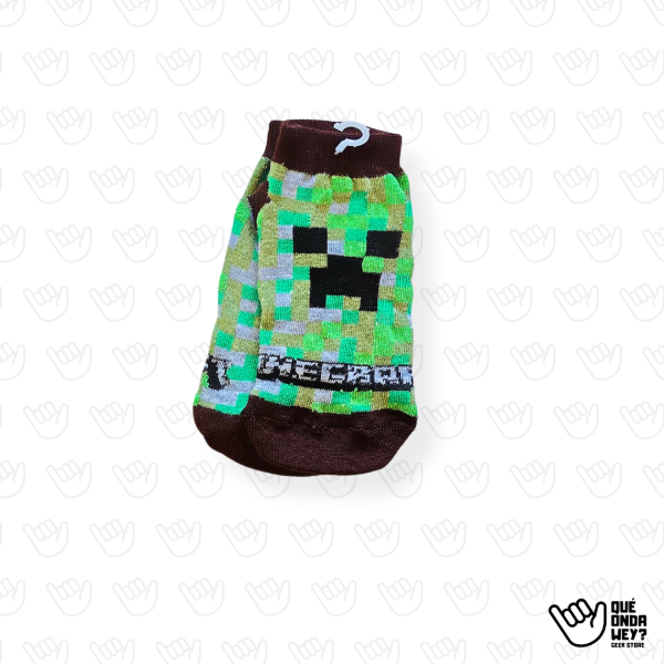 Producto - Soquete Infantil Minecraft Creeper