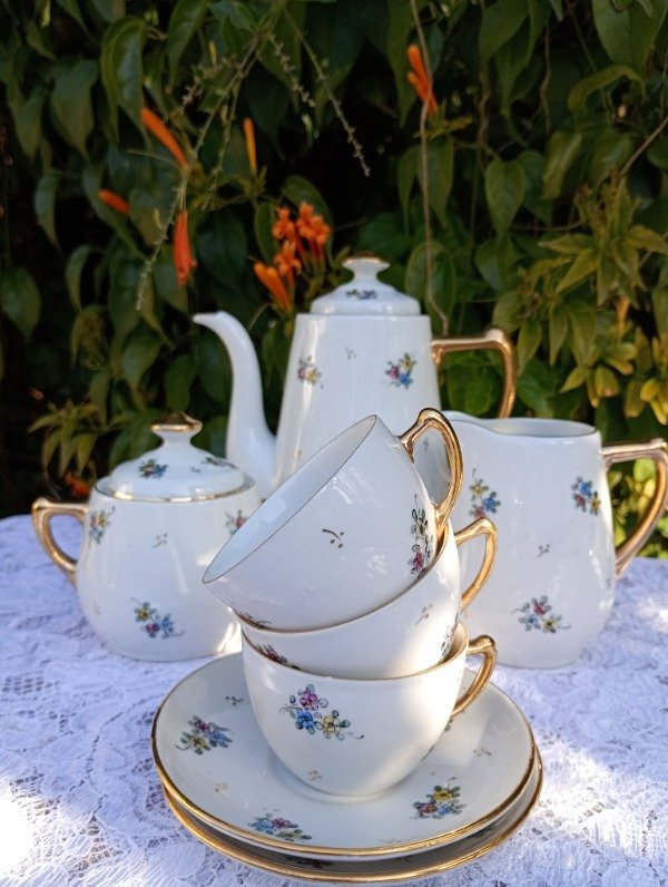 Producto - Juego de café para 6 personas de porcelana brasileña