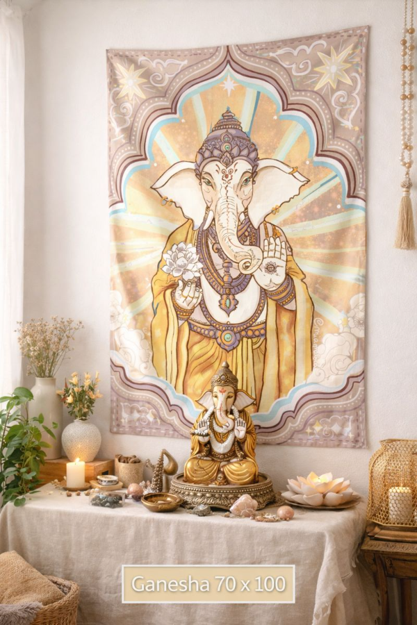 Producto - PRE-VENTA Tapiz Rectangular GANESHA