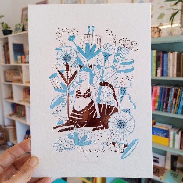 Producto - Ser y estar - Letterpress - Ilustrado por Ana San Felippo