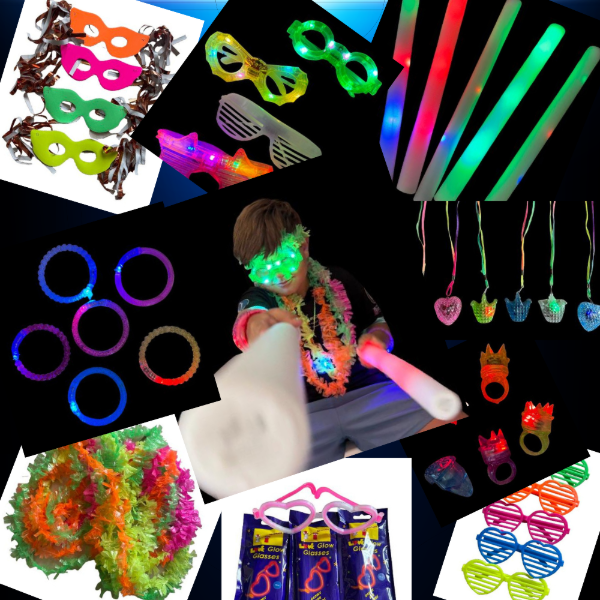 Producto - Combo cotillón flúor y Luminoso para 80 personas