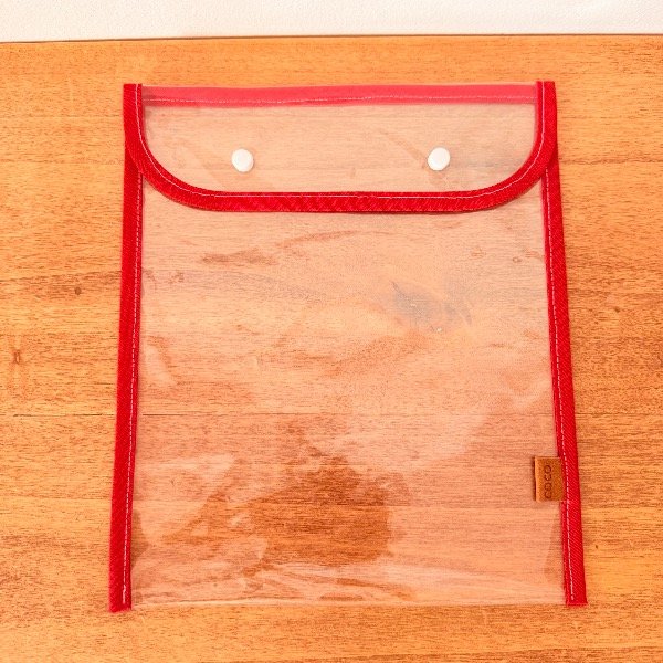 Producto - SOBRE CRISTAL para hojas de carpeta Nro 3 (Rojo)