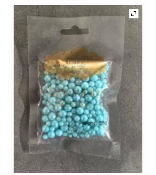 Producto - Perlas comestible mix celeste