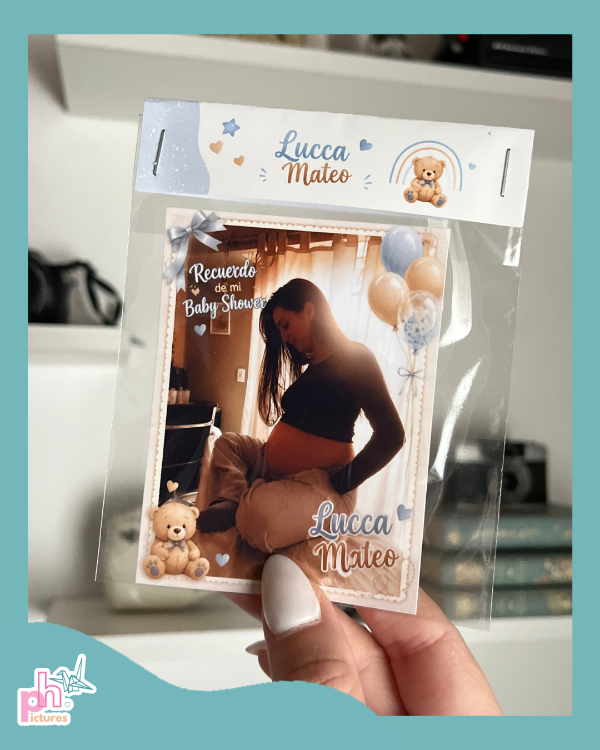 Producto - fotos souvenir - incluye bolsita y cierra bolsa personalizado - 1