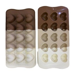 Producto - Molde Tricolor Corazones Gorditos x15