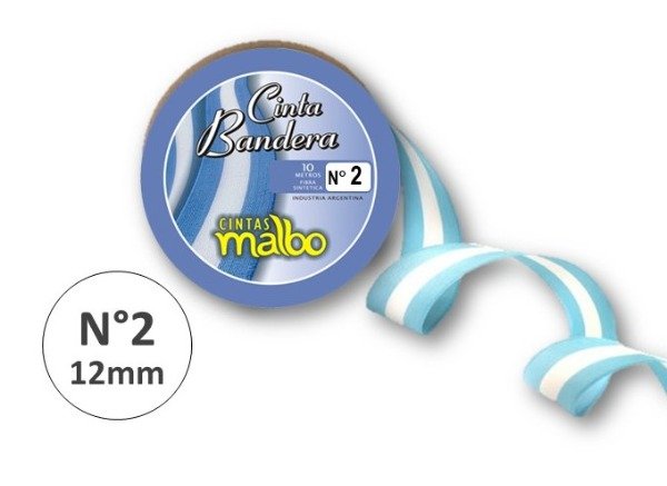 Producto - CINTA/BANDERA ARGENTINA Nro 2 12mm x10m.