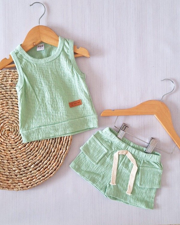 Producto - Conj. Wafle Cotton Aqua