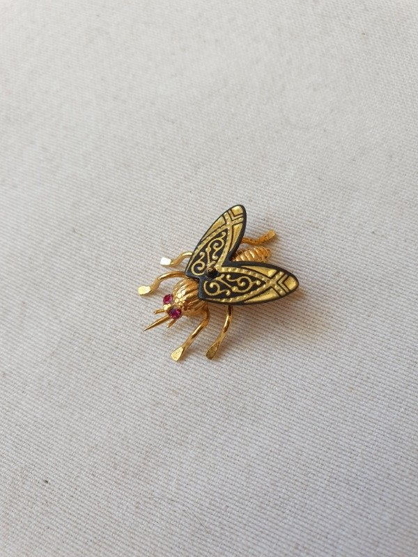 Producto - Brochecito Mosquita Damasquinado de Toledo 70s - 8