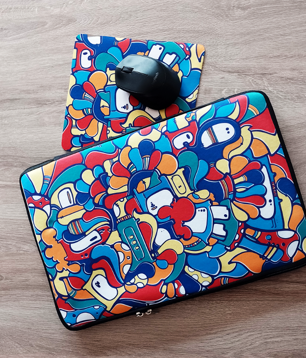 Producto - Funda Notebook 15.6" "Delirio azul"