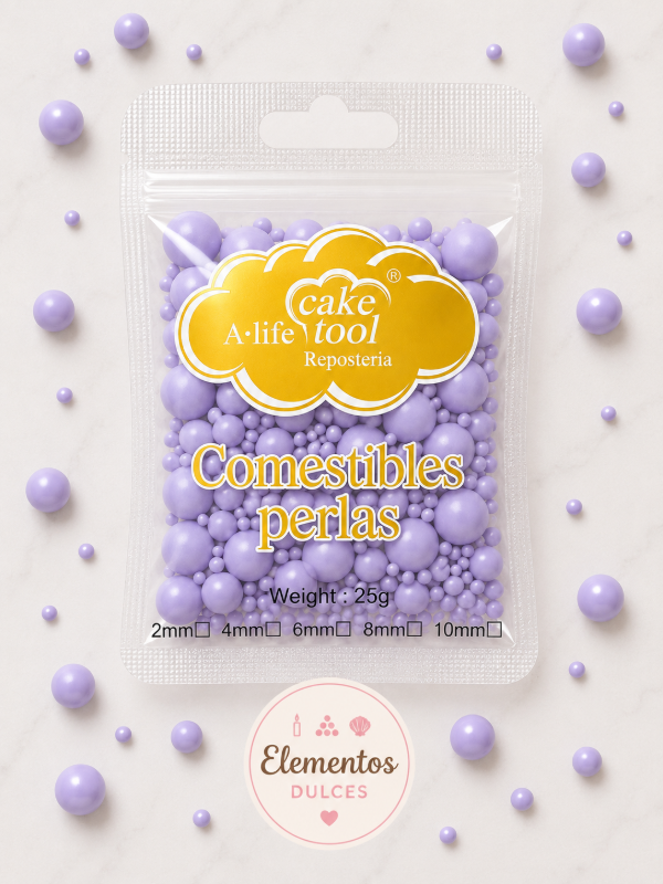 Producto - PERLA LILA MIX COMESTIBLE