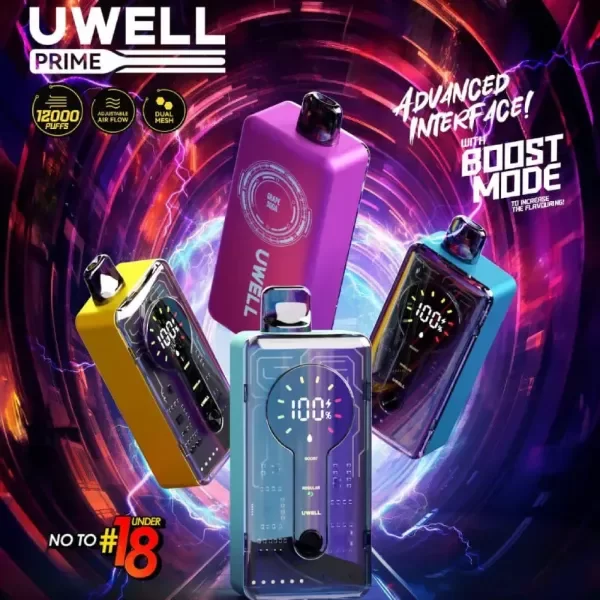 Producto - UWELL PRIME BG12000  CHERRY FIZZ (12000 PUFF)