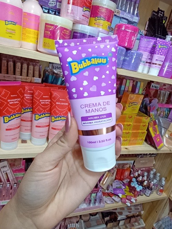 Producto - Crema de manos uva Bubbaluu