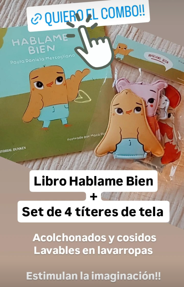 Producto - Libro + Set titeres de dedo