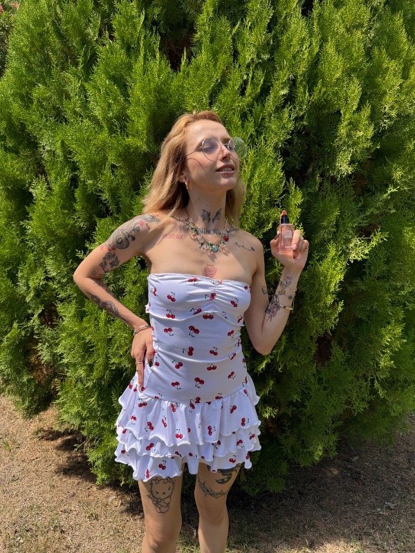 Producto - Vestido cherrie frun blanco