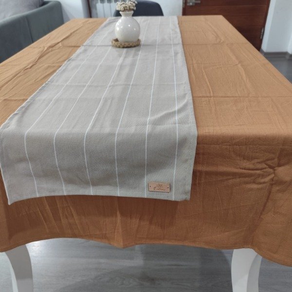 Producto - Camino Tusor rayado Arena - 2