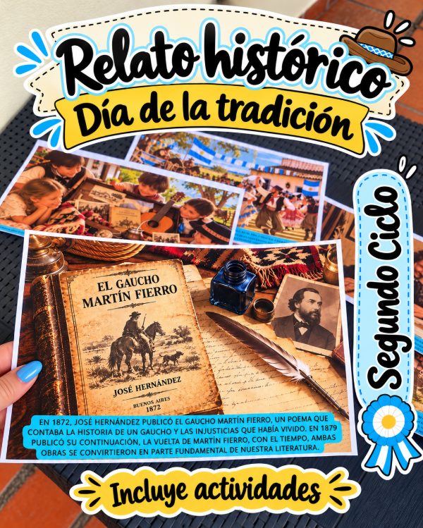 Producto - RELATO HISTÓRICO LAS HUELLAS DE NUESTRA TRADICIÓN. Segundo Ciclo
