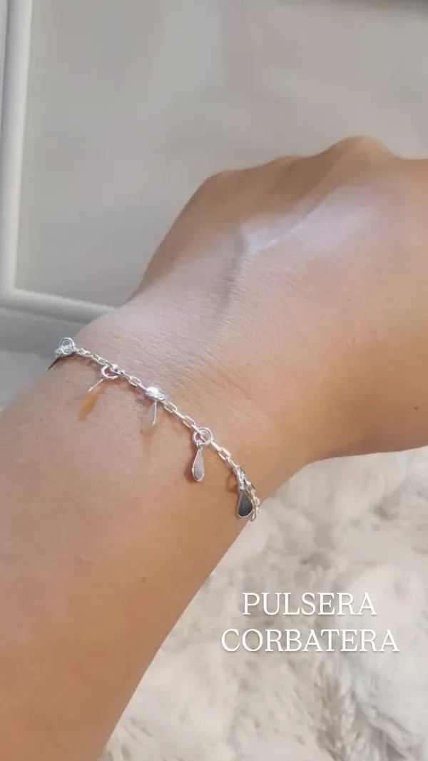 Producto - Pulsera cierre corbatero con gotas