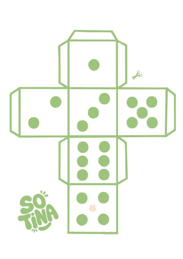Producto - Plantilla de dados para imprimir - 1
