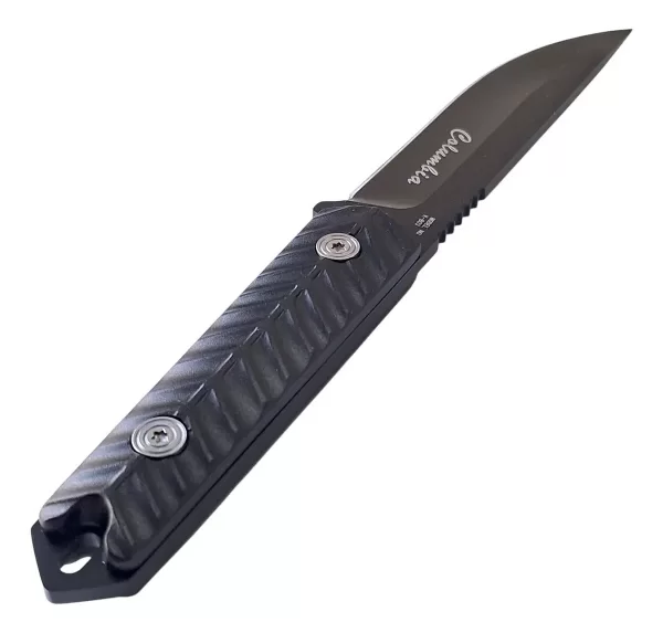 Producto - Cuchillo Táctico Full Black Hoja Fija 25 Cm Funda Reforzada Negro - 2