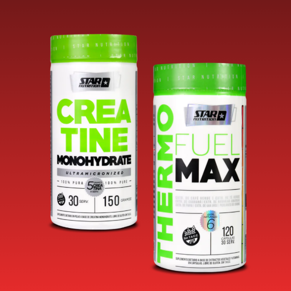 Producto - Creatina 150gs. + Quemador 120 capsulas STAR NUTRITION