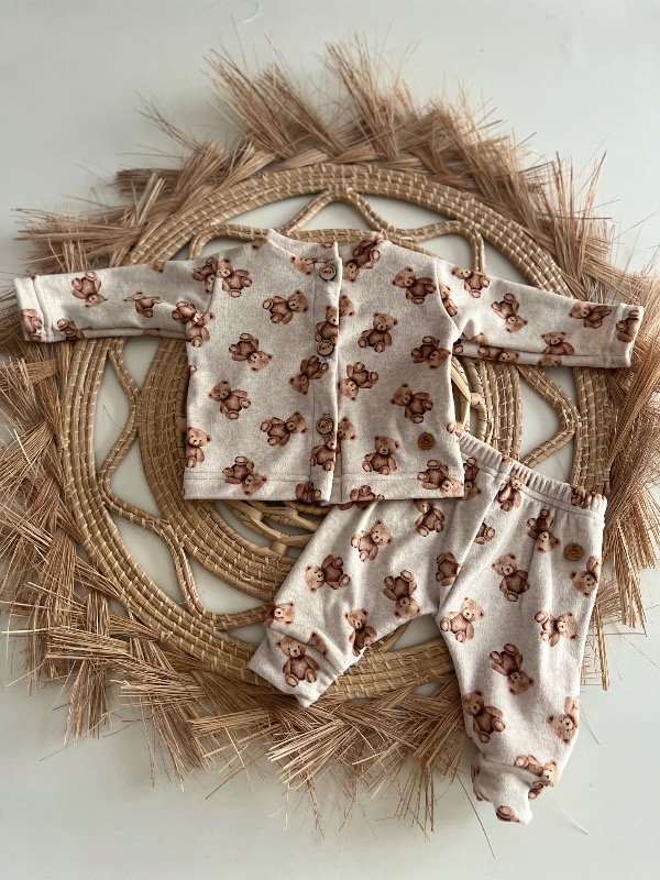 Producto - Set BC plush Liso osito choco