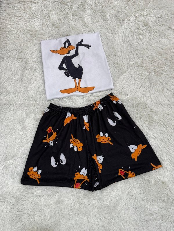 Producto - Pijama animado corto + remera manga corta - Pato Lucas