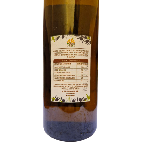 Producto - Aceite de oliva virgen extra - 500cc [Finca Paru] - 1