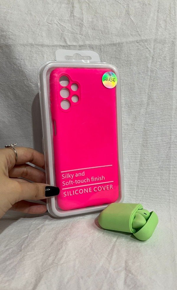 Producto - A13 silicona con felpa fucsia