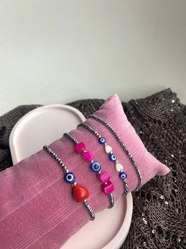 Producto - Pulseras cristal plata - 3
