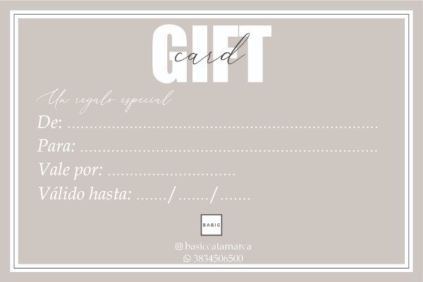 Producto - Gift Card - 1