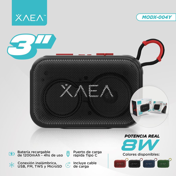 Producto - Parlante  3 pulgadas Modx-004Y color Azul